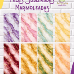 Tela Sublimada con Elástico Marmoleada