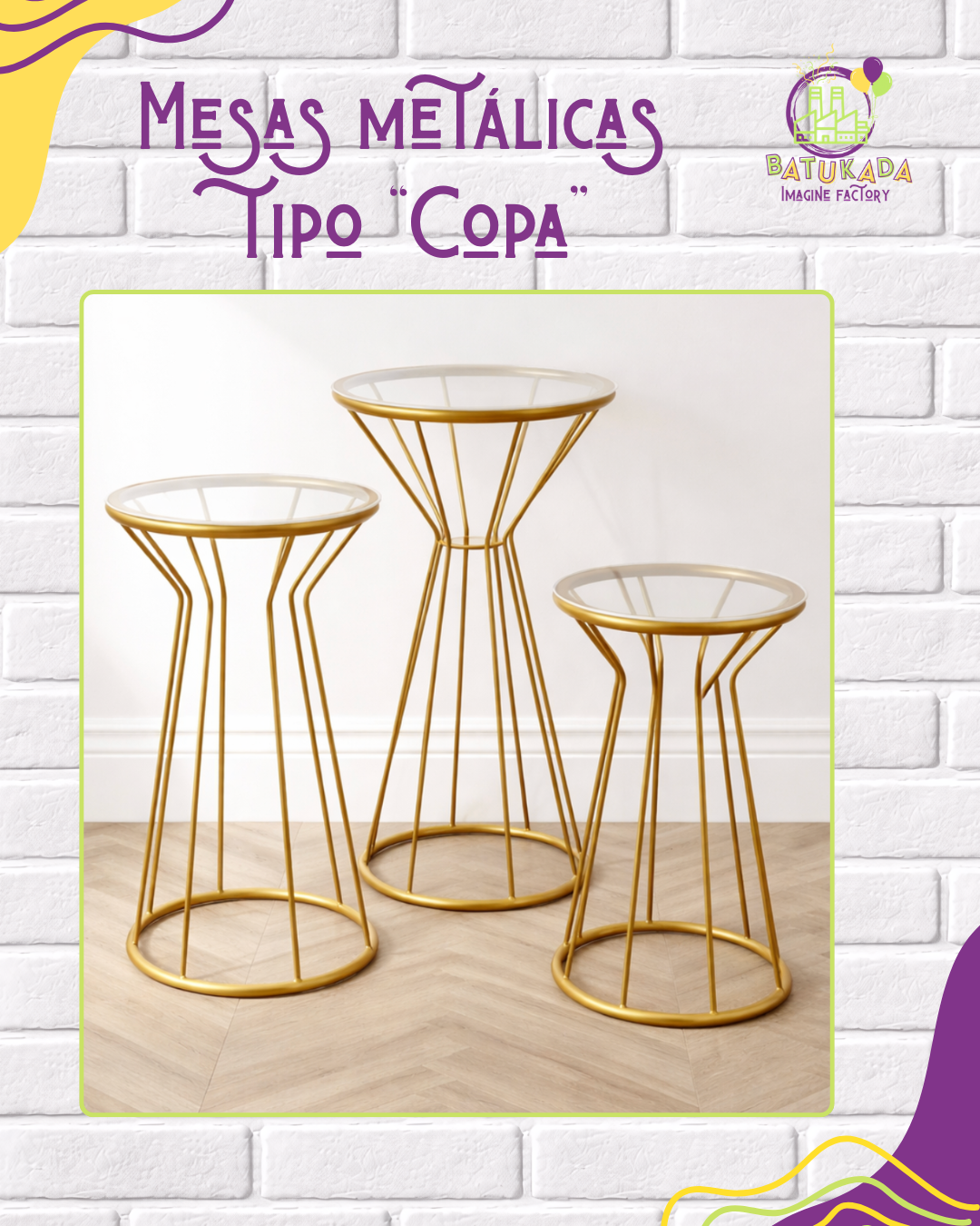 tipo copa Mesas Metálicas Tipo "Copa" - Imagen 1