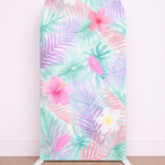 Tela Sublimada con Elástico "Flores" Modelo #3