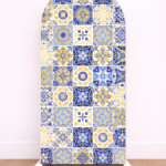 Tela Sublimada con Elástico "Azulejos" Modelo #1