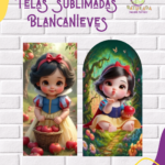 Tela Sublimada con Elástico "Blancanieves"