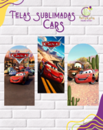 Tela Sublimada con Elástico "Cars"