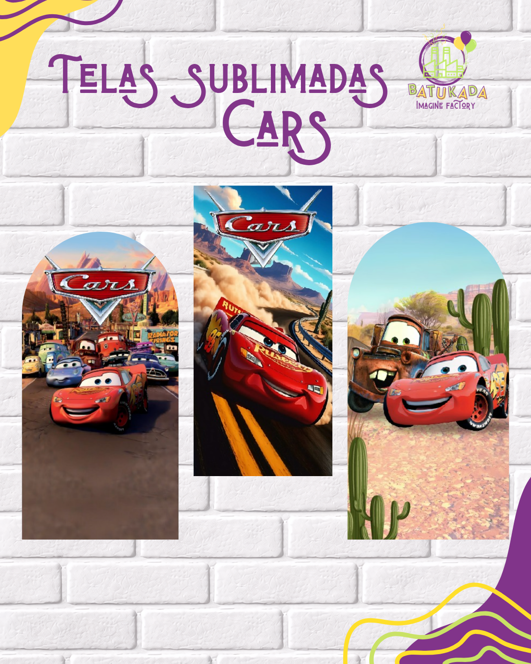 cars Tela Sublimada con Elástico "Cars" - Imagen 1