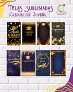 Tela Sublimada con Elástico Graduación "Juvenil"