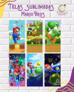 Tela Sublimada con Elástico "Mario Bros"