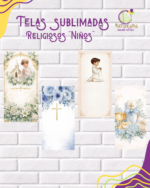 Tela Sublimada con Elástico "Religiosas Niños"