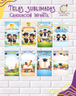 Tela Sublimada con Elástico Graduación "Infantil"