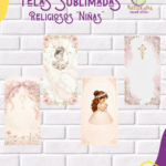 Tela Sublimada con Elástico "Religiosas Niñas"