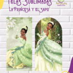 Tela Sublimada con Elástico "La Princesa y el sapo"