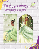 Tela Sublimada con Elástico "La Princesa y el sapo"