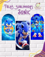 Tela Sublimada con Elástico "Sonic"