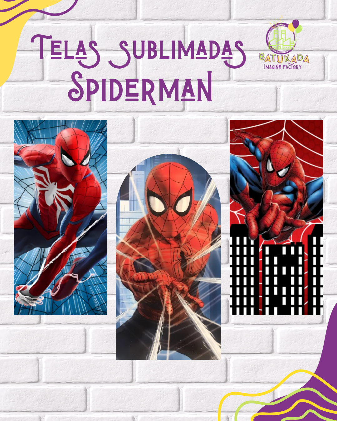 spiderman Tela Sublimada con Elástico "Spiderman" - Imagen 1