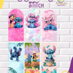 Tela Sublimada con Elástico "Stitch"