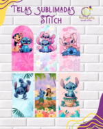 Tela Sublimada con Elástico "Stitch"