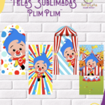 Tela Sublimada con Elástico "Plim Plim"