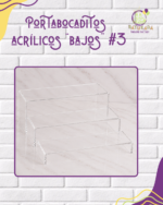 Set 3 Portabocaditos Acrílicos "Bajos" #3