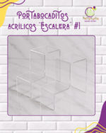Set 2 Portabocaditos Acrílicos "Escalera" #1