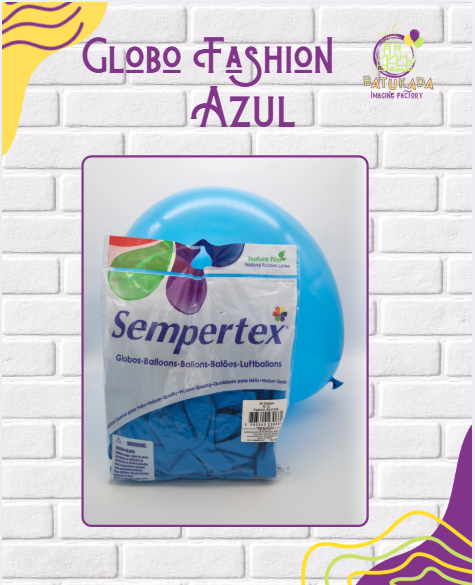 FASHION AZUL Globo Fashion Azul - Imagen 1