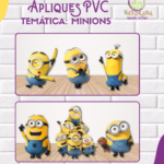 3 Apliques PVC 50CM "Minions"