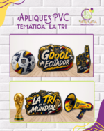 3 Apliques PVC 50CM "La Tri"