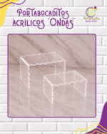 Set 2 Portabocaditos Acrílicos "ONDAS"