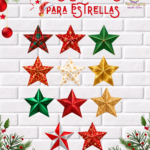 Tela Sublimada Para Estrellas "Navidad"