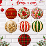 Tela Sublimada para globos "Navidad"