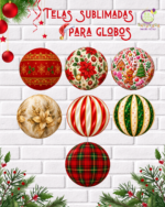 Tela Sublimada para globos "Navidad"