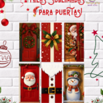 Telas Sublimadas 2 MT x 1 MT Para Puertas "Navidad"